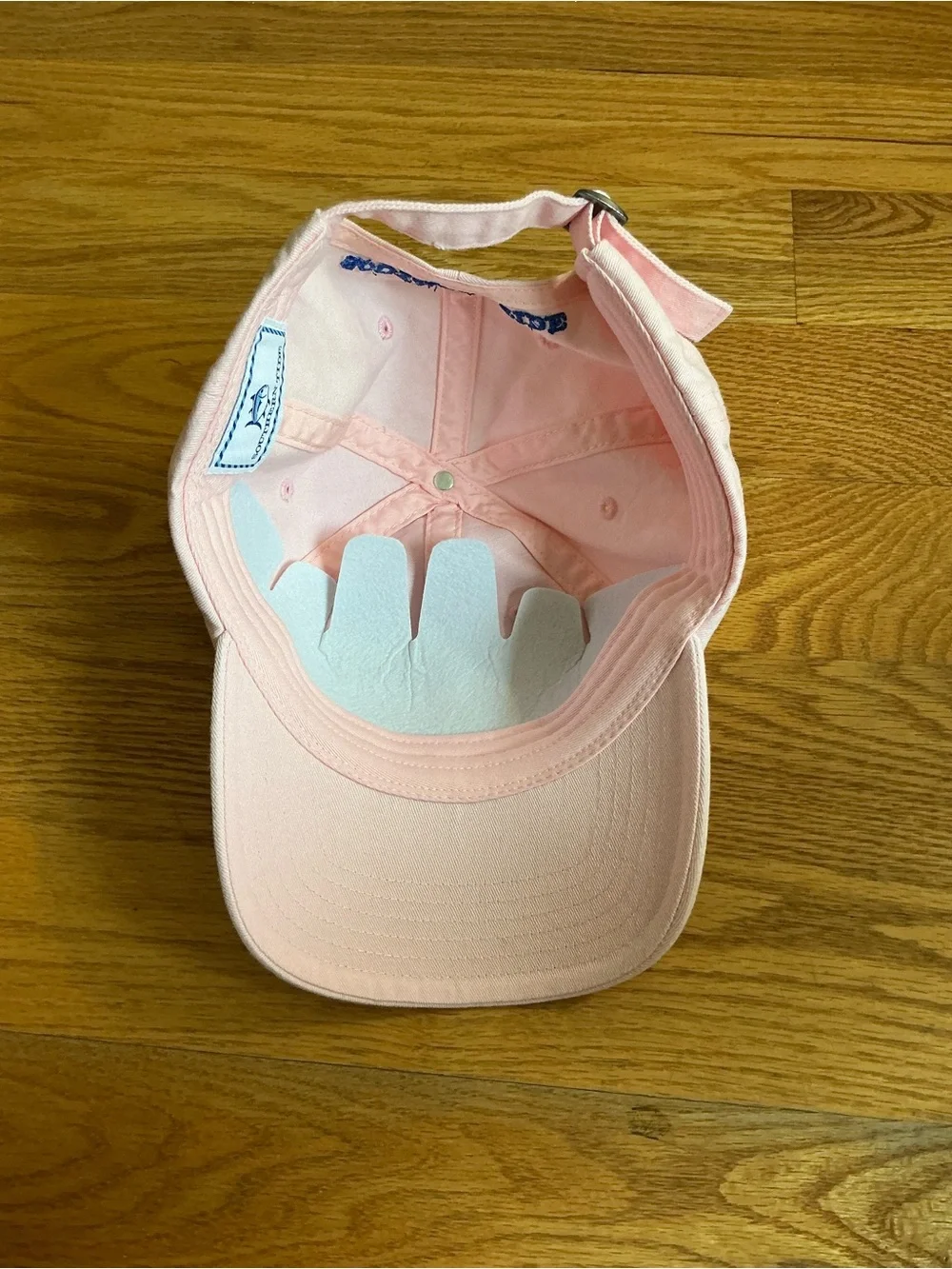 Southern Tide Light Pink Baseball Cap with Blue Fish. NWT
